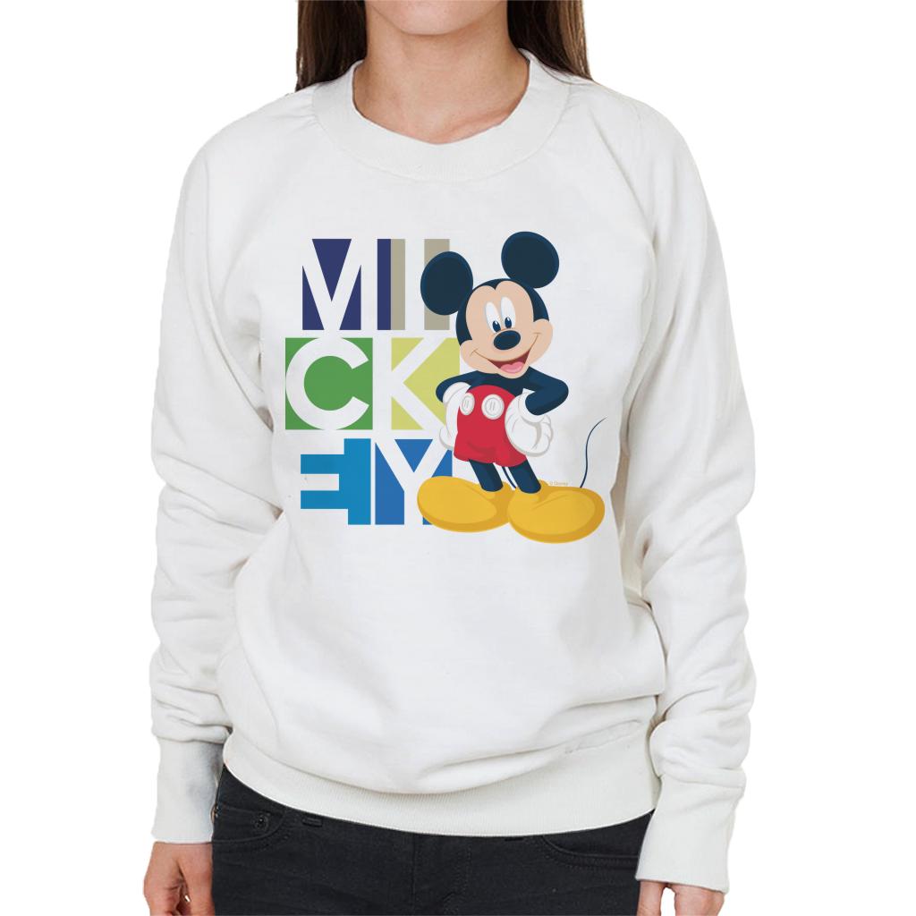 Disney Mickey Mouse Pose Women's Sweatshirt-ALL + EVERY