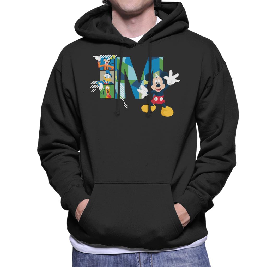 Disney Mickey Mouse Goofy Donald Duck And Pluto Men's Hooded Sweatshirt-ALL + EVERY