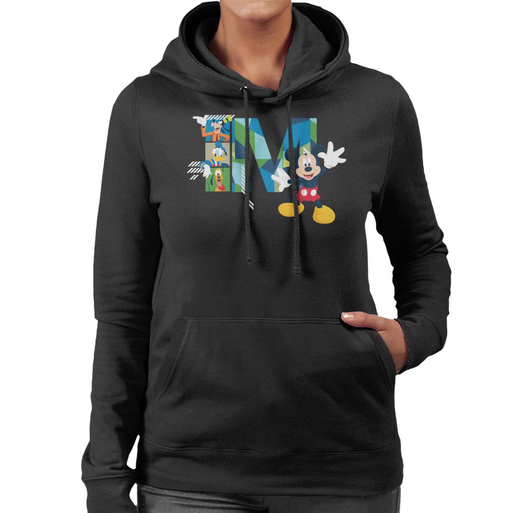 Disney Mickey Mouse Goofy Donald Duck And Pluto Women's Hooded Sweatshirt-ALL + EVERY