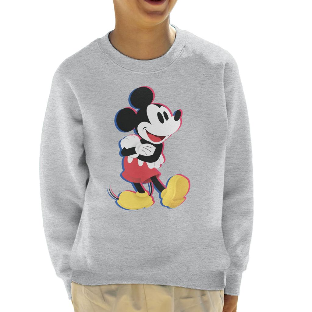 Disney Mickey Mouse Arms Folded Kid's Sweatshirt-ALL + EVERY