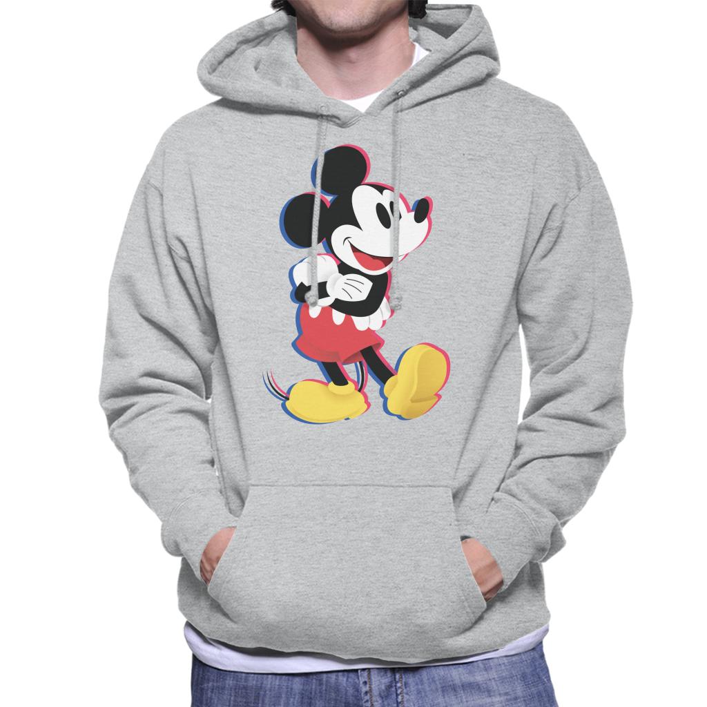 Disney Mickey Mouse Arms Folded Men's Hooded Sweatshirt-ALL + EVERY