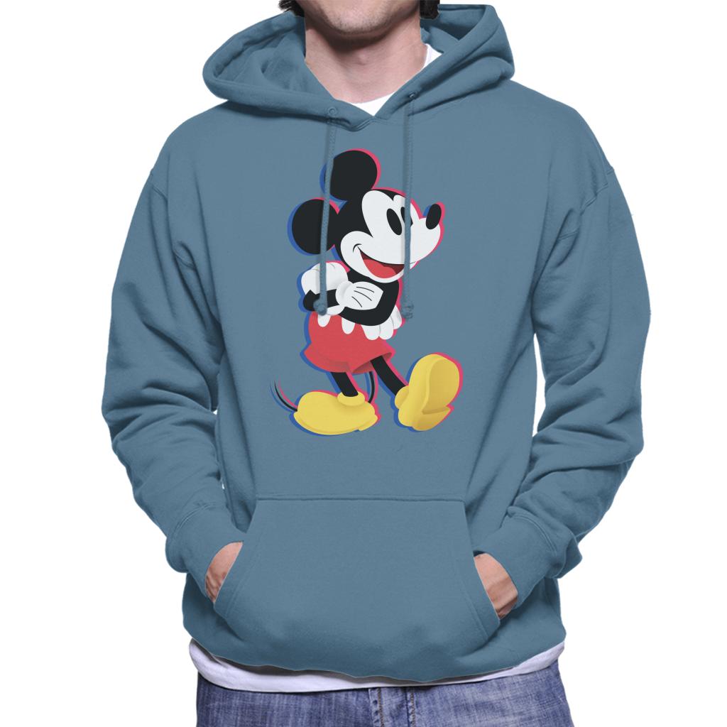 Disney Mickey Mouse Arms Folded Men's Hooded Sweatshirt-ALL + EVERY