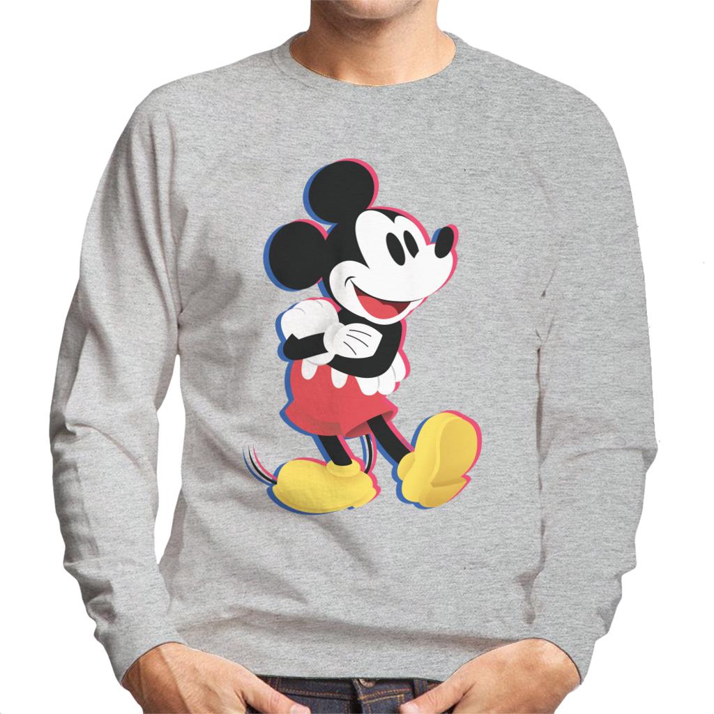 Disney Mickey Mouse Arms Folded Men's Sweatshirt-ALL + EVERY