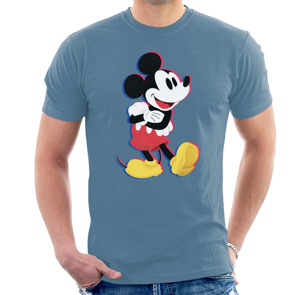 Disney Mickey Mouse Arms Folded Men's T-Shirt-ALL + EVERY