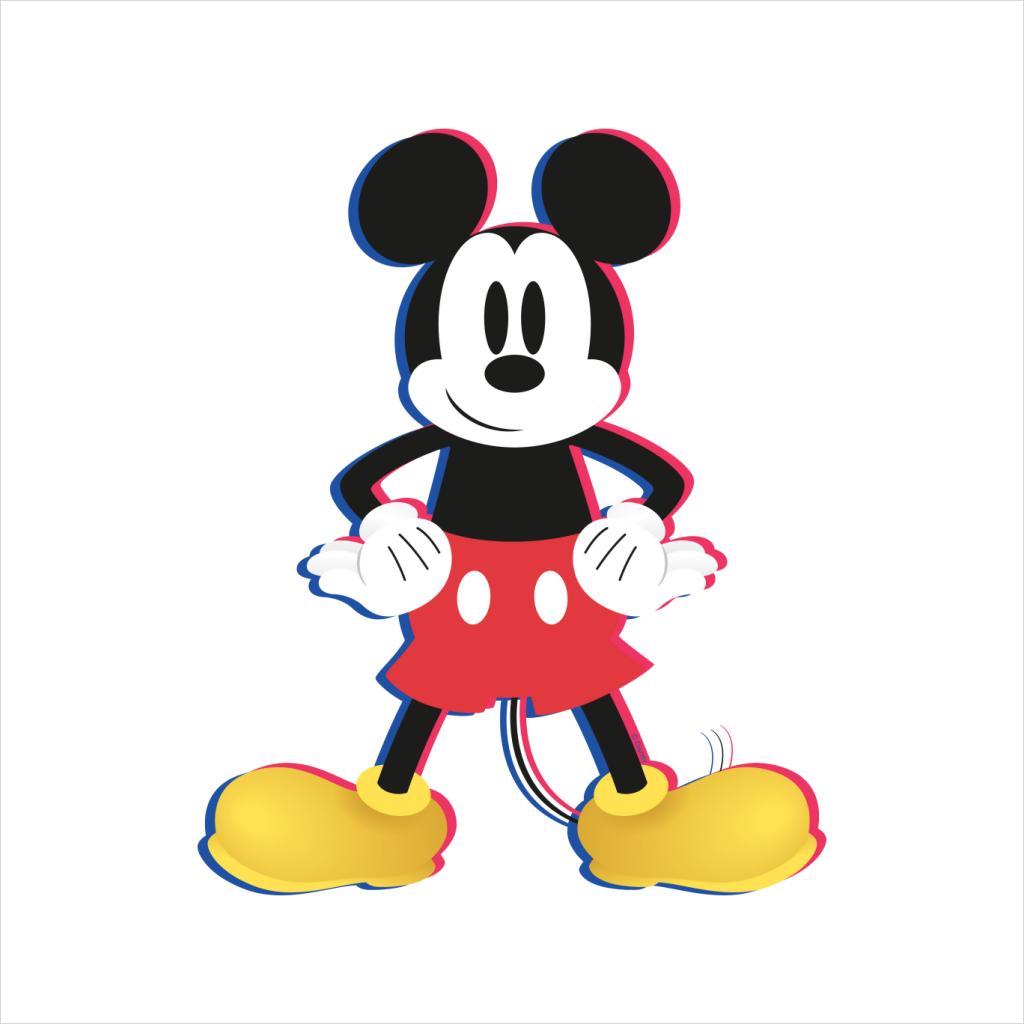 Disney Mickey Mouse 3D Effect Pose Men's T-Shirt-ALL + EVERY