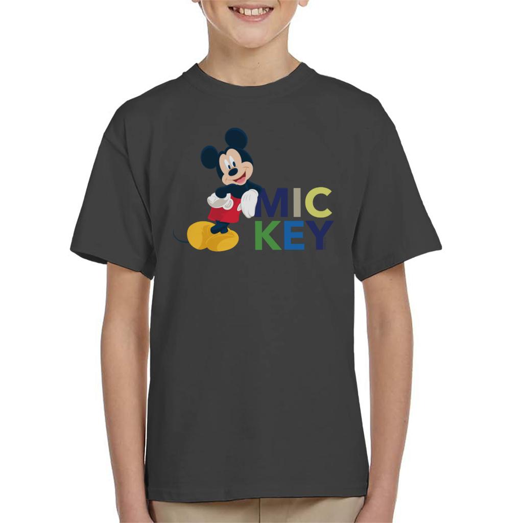 Disney Mickey Mouse Cool Lean Kid's T-Shirt-ALL + EVERY