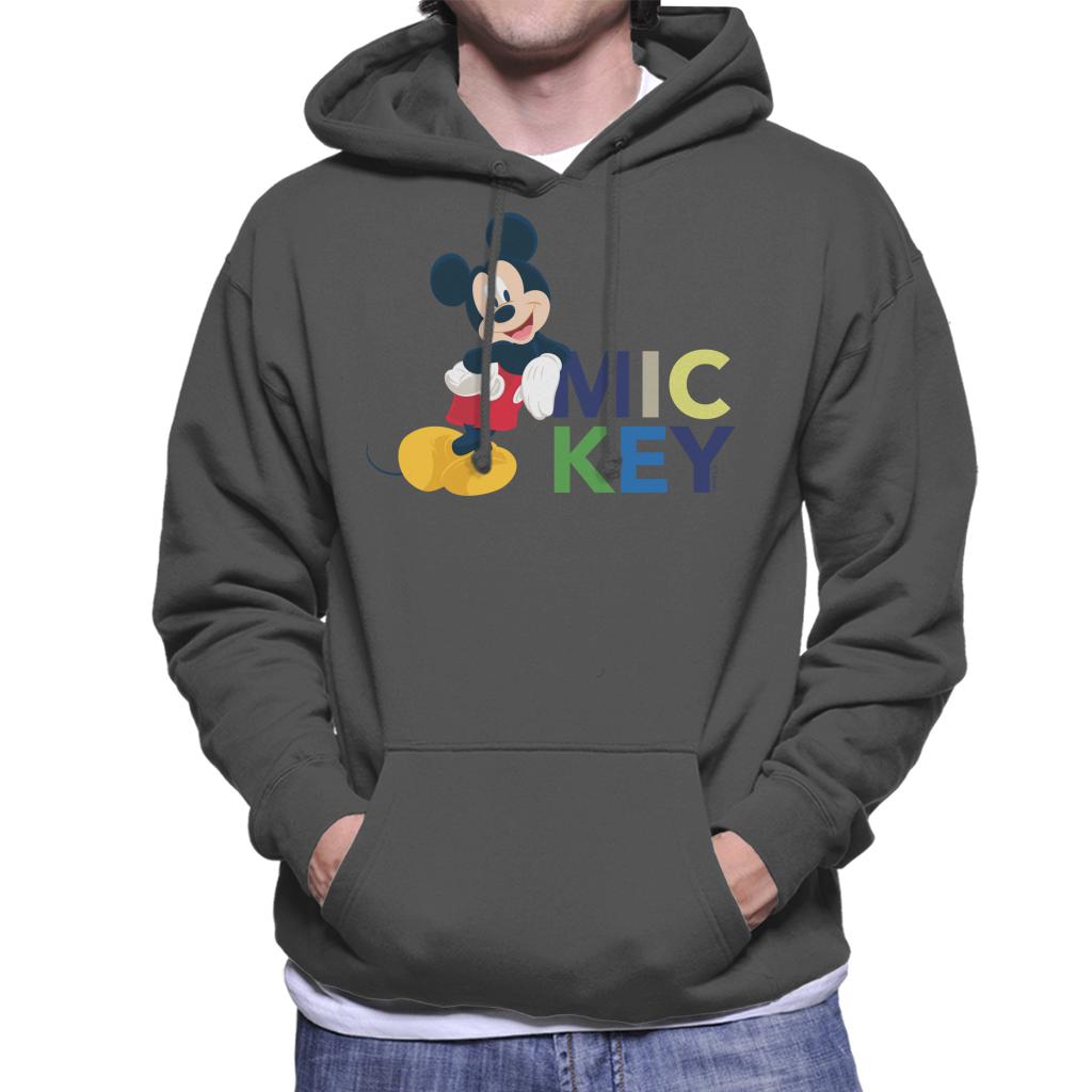 Disney Mickey Mouse Cool Lean Men's Hooded Sweatshirt-ALL + EVERY