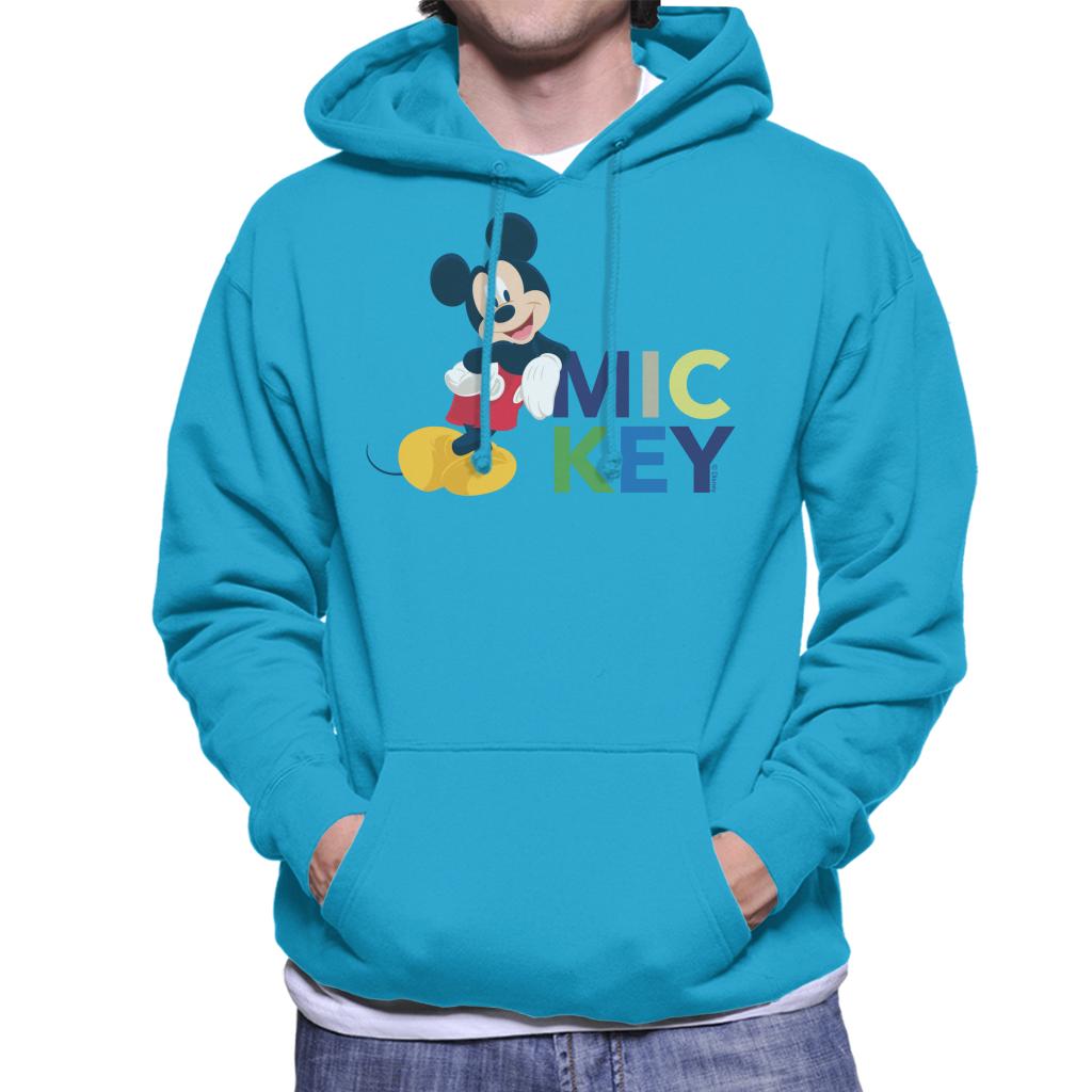 Disney Mickey Mouse Cool Lean Men's Hooded Sweatshirt-ALL + EVERY