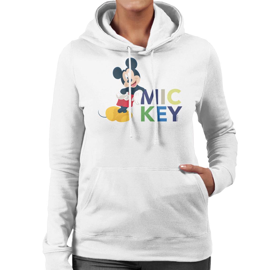 Disney Mickey Mouse Cool Lean Women's Hooded Sweatshirt-ALL + EVERY