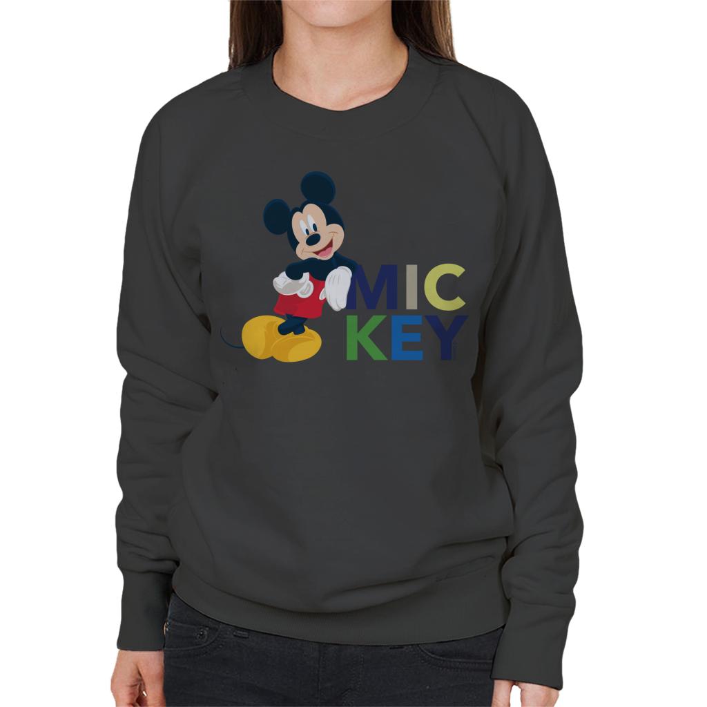 Disney Mickey Mouse Cool Lean Women's Sweatshirt-ALL + EVERY