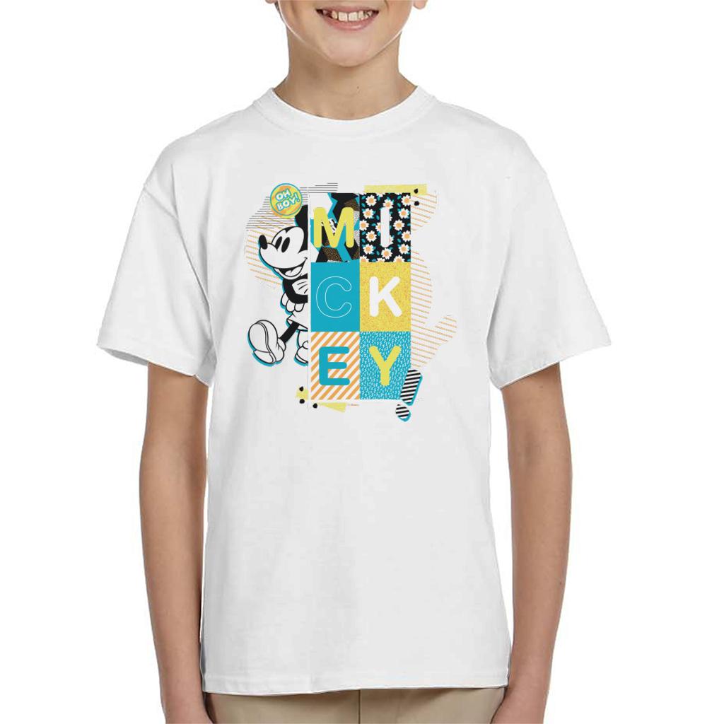 Disney Mickey Mouse Oh Boy Pop Art Kid's T-Shirt-ALL + EVERY