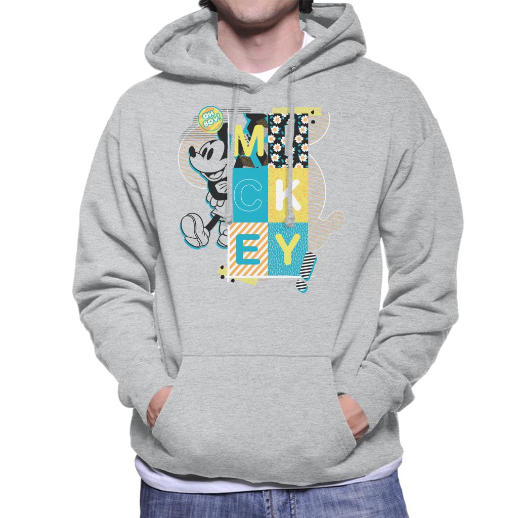 Disney Mickey Mouse Oh Boy Pop Art Men's Hooded Sweatshirt-ALL + EVERY