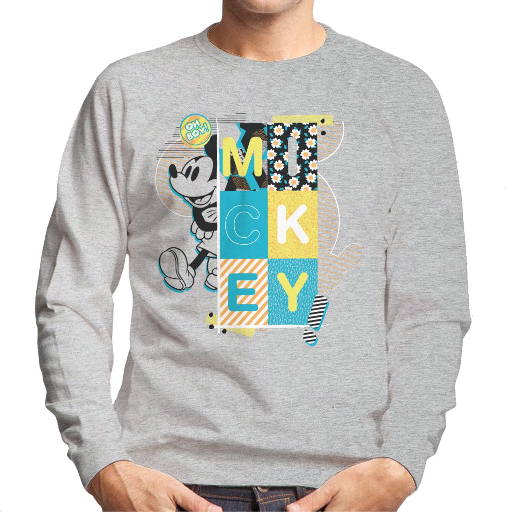 Disney Mickey Mouse Oh Boy Pop Art Men's Sweatshirt-ALL + EVERY