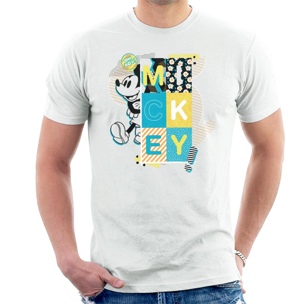 Disney Mickey Mouse Oh Boy Pop Art Men's T-Shirt-ALL + EVERY