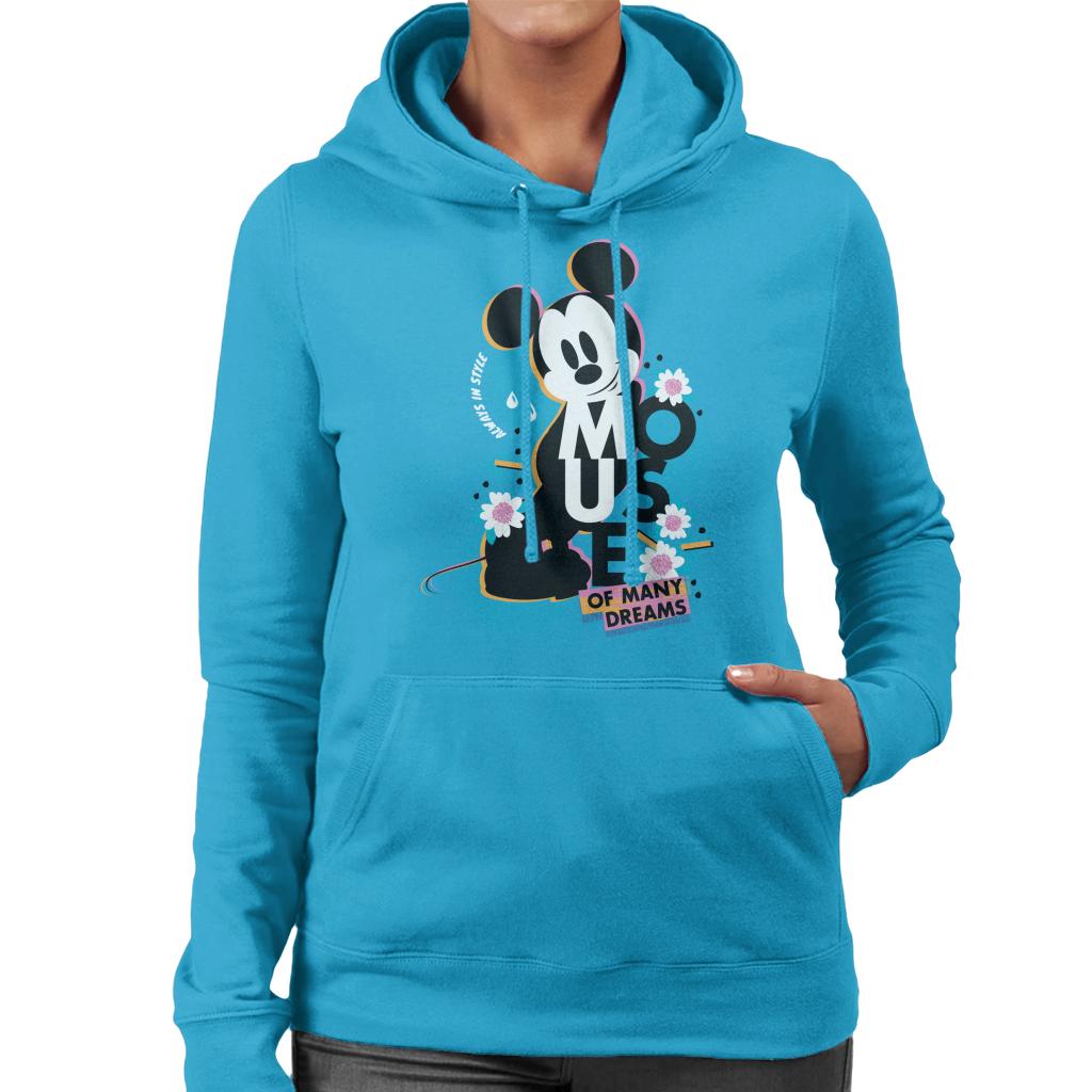 Disney Mickey Mouse Always In Style Women's Hooded Sweatshirt-ALL + EVERY