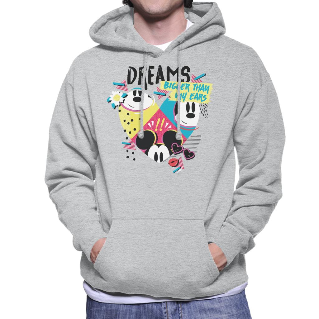 Disney Mickey Mouse Dreams Bigger Than My Ears Men's Hooded Sweatshirt-ALL + EVERY