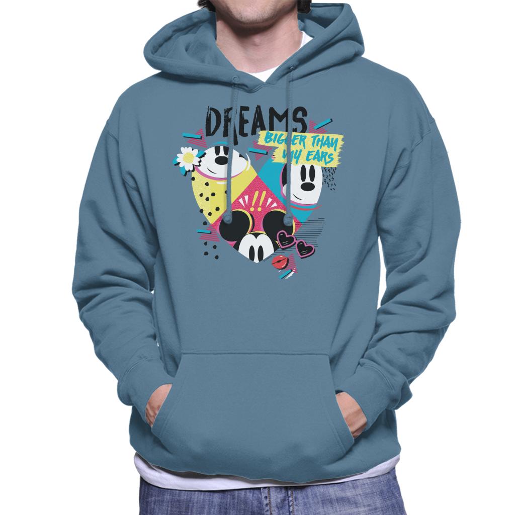 Disney Mickey Mouse Dreams Bigger Than My Ears Men's Hooded Sweatshirt-ALL + EVERY