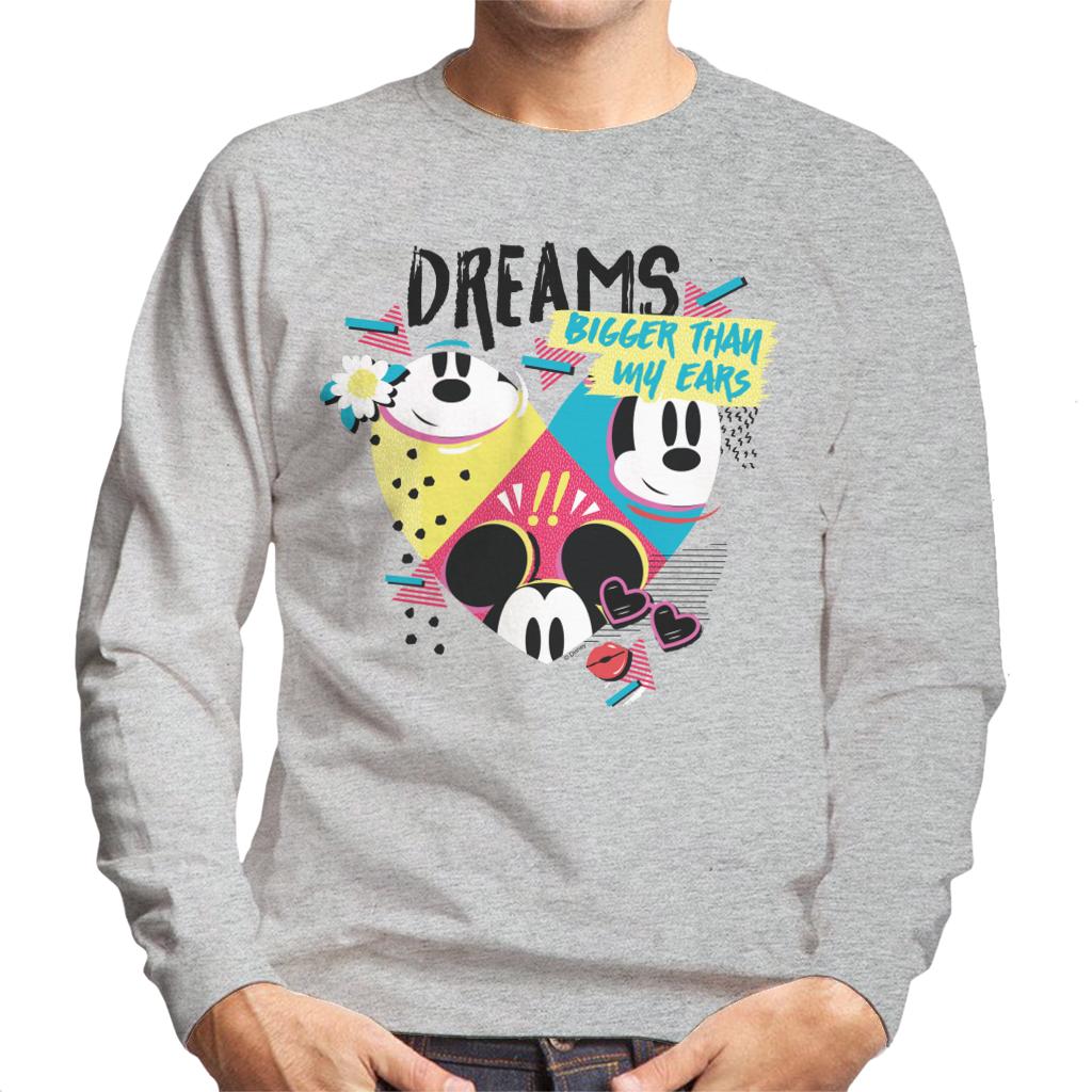 Disney Mickey Mouse Dreams Bigger Than My Ears Men's Sweatshirt-ALL + EVERY