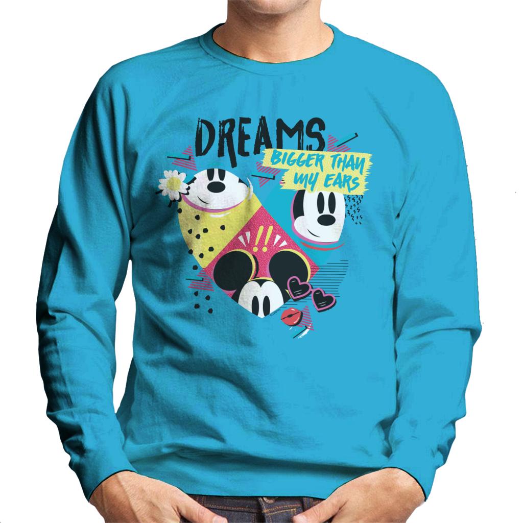 Disney Mickey Mouse Dreams Bigger Than My Ears Men's Sweatshirt-ALL + EVERY