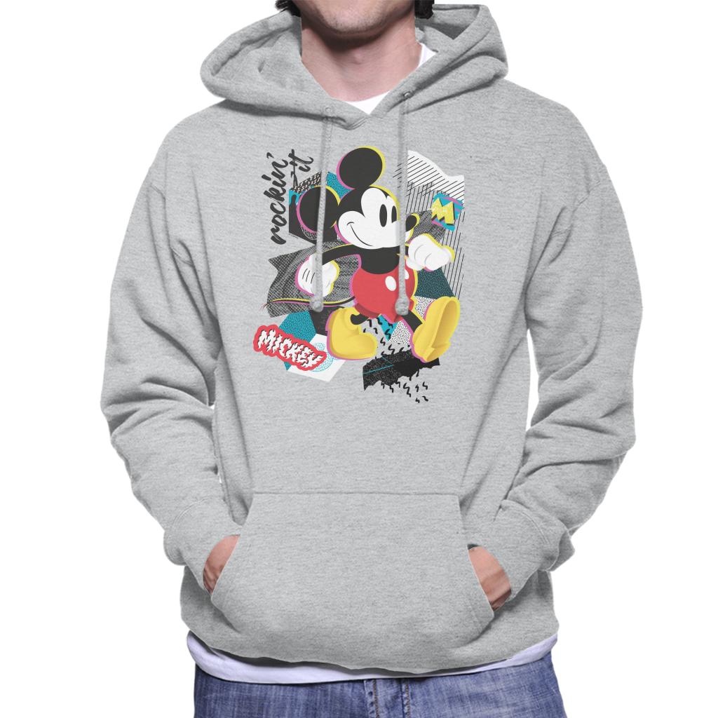 Disney Mickey Mouse Retro Pop Art Men's Hooded Sweatshirt-ALL + EVERY