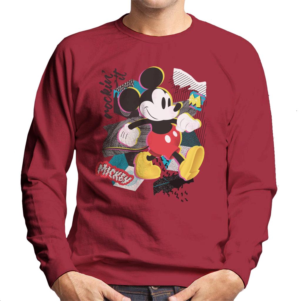 Disney Mickey Mouse Retro Pop Art Men's Sweatshirt-ALL + EVERY