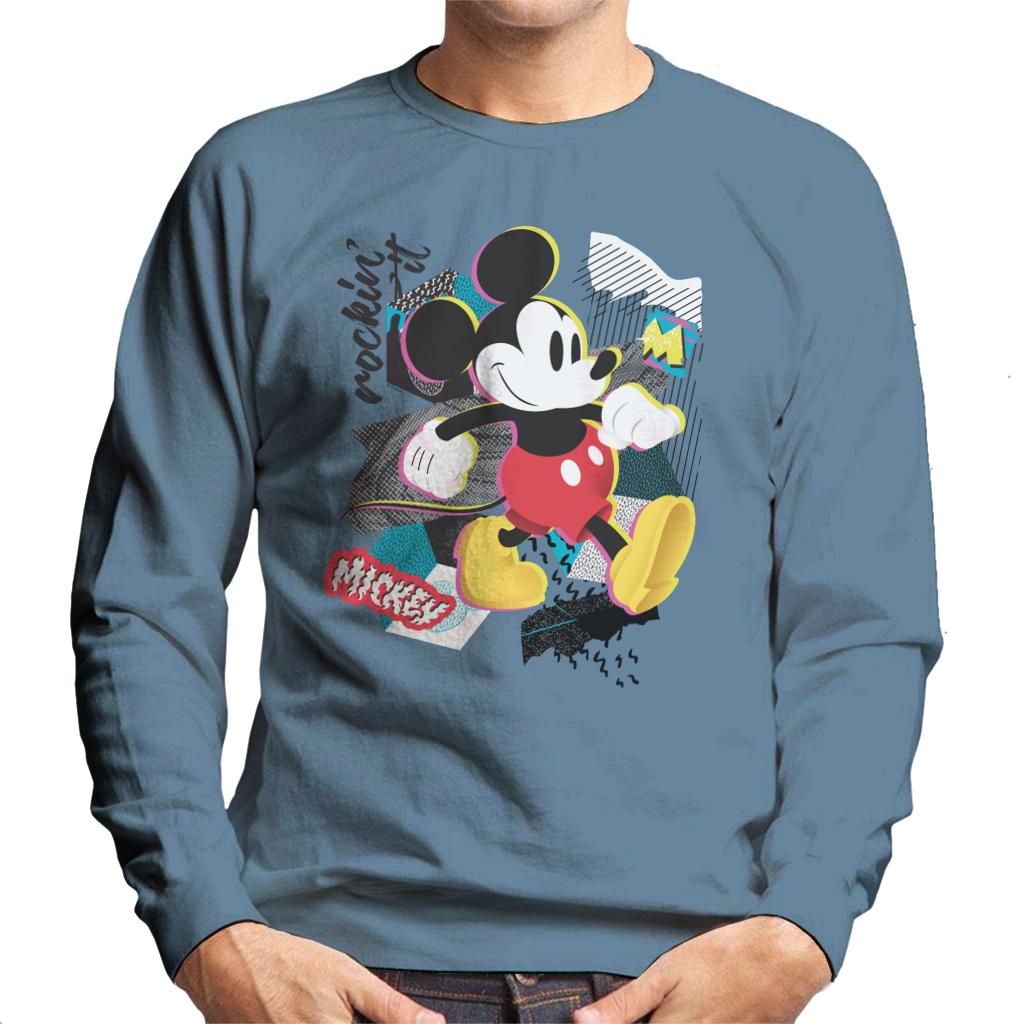 Disney Mickey Mouse Retro Pop Art Men's Sweatshirt-ALL + EVERY