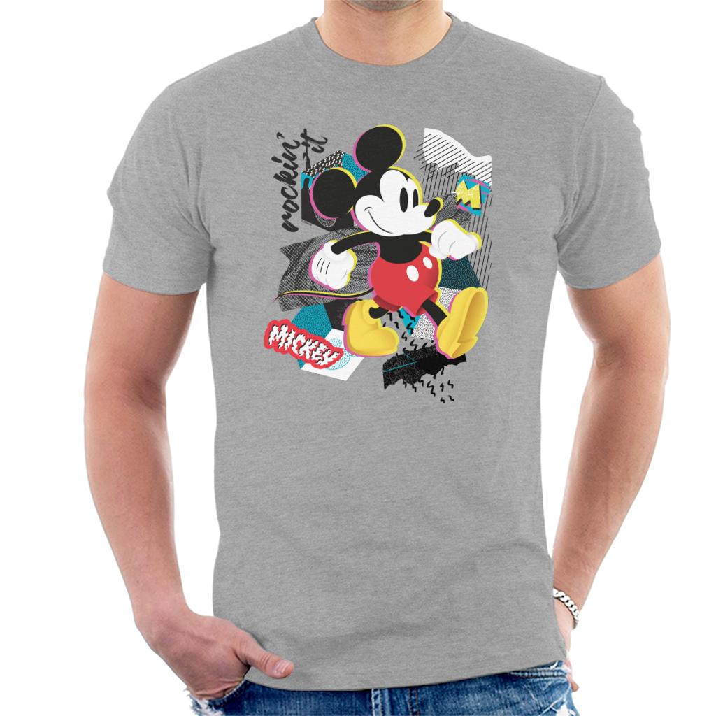 Disney Mickey Mouse Retro Pop Art Men's T-Shirt-ALL + EVERY