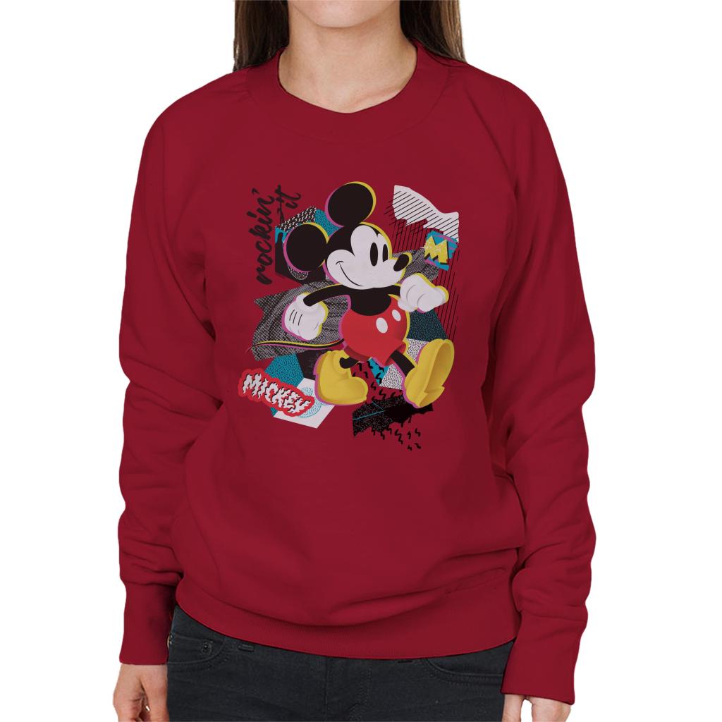 Disney Mickey Mouse Retro Pop Art Women's Sweatshirt-ALL + EVERY