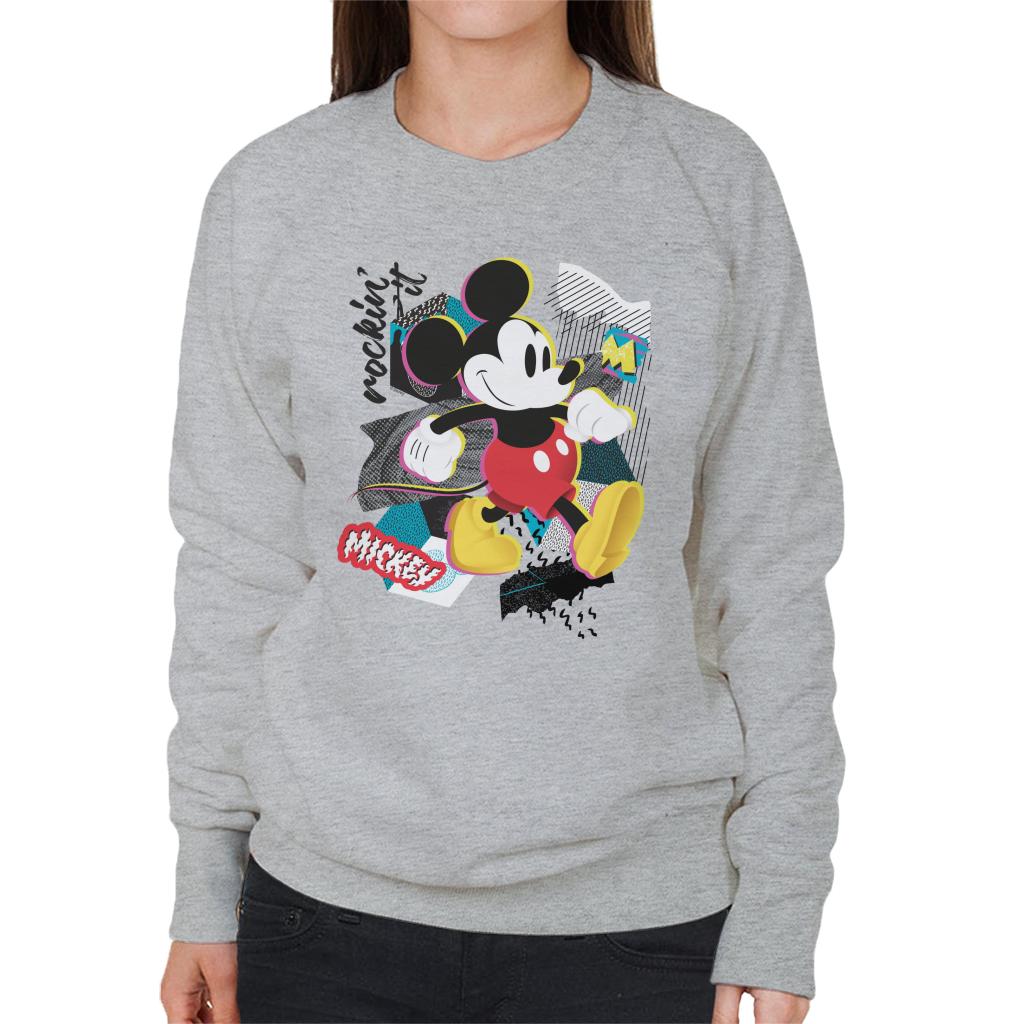 Disney Mickey Mouse Retro Pop Art Women's Sweatshirt-ALL + EVERY