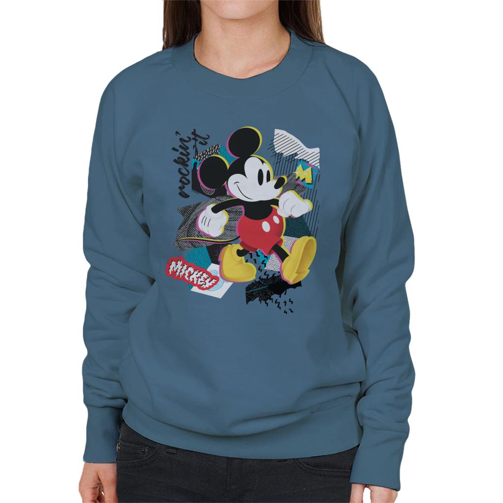 Disney Mickey Mouse Retro Pop Art Women's Sweatshirt-ALL + EVERY