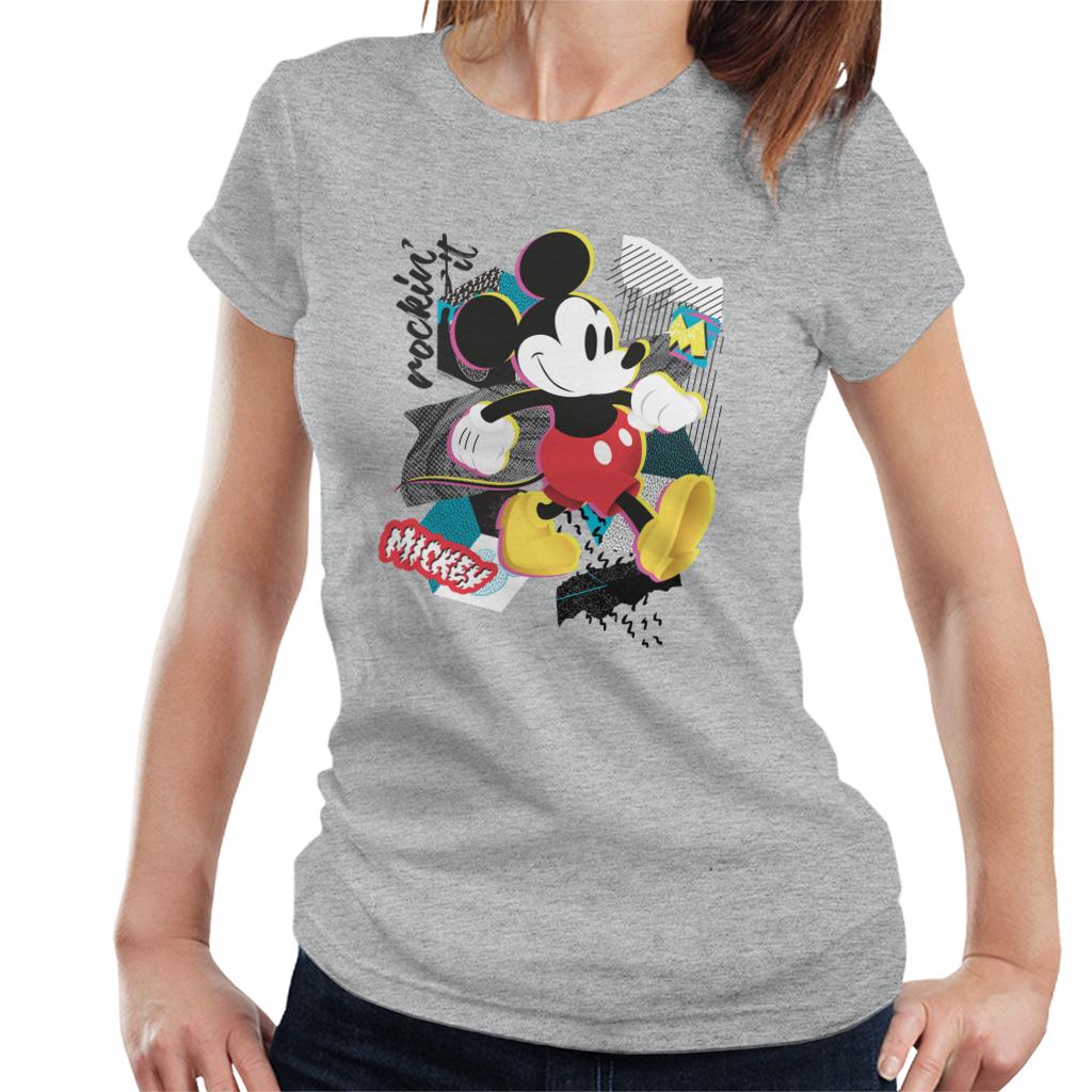 Disney Mickey Mouse Retro Pop Art Women's T-Shirt-ALL + EVERY