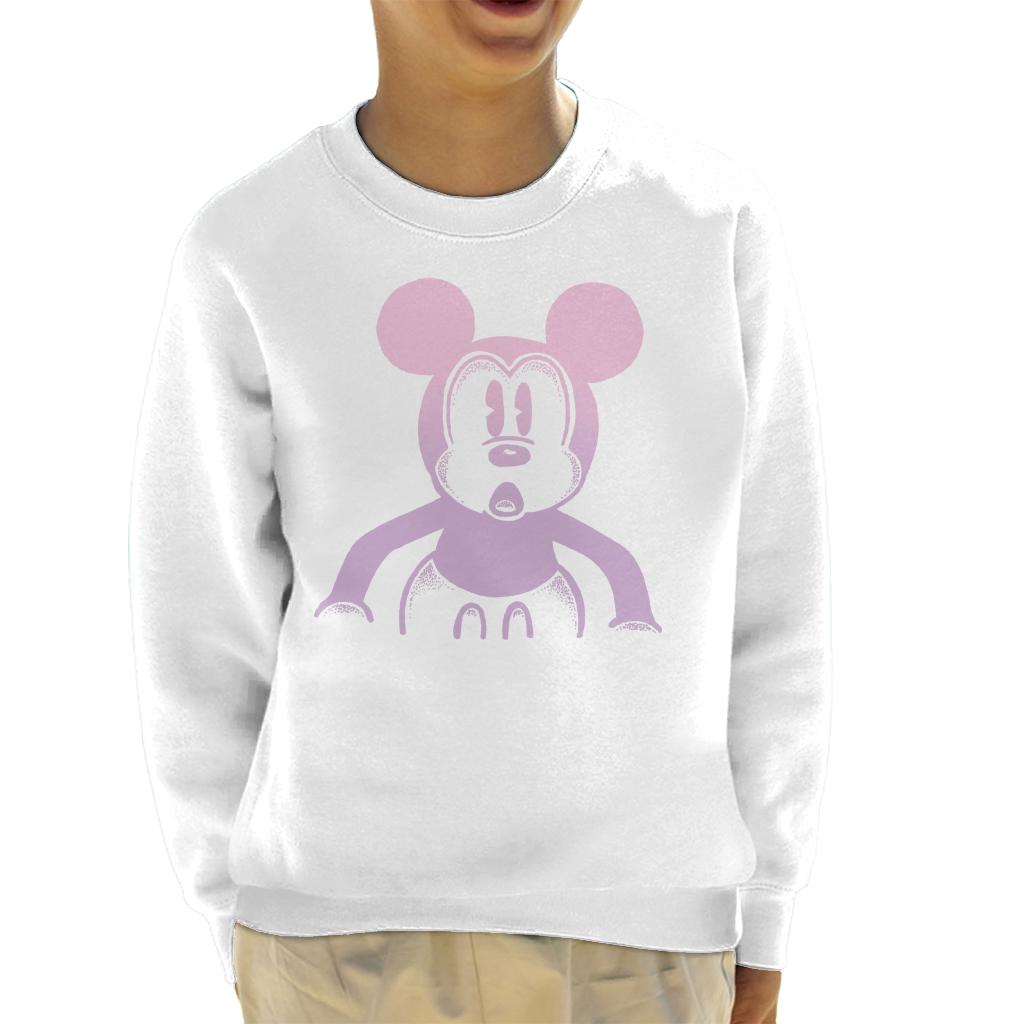 Disney Mickey Mouse Retro Silhouette Kid's Sweatshirt-ALL + EVERY