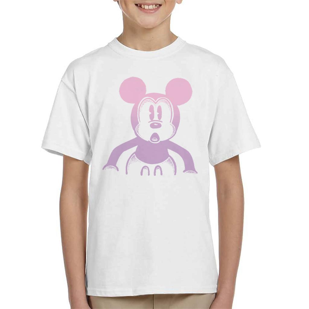 Disney Mickey Mouse Retro Silhouette Kid's T-Shirt-ALL + EVERY