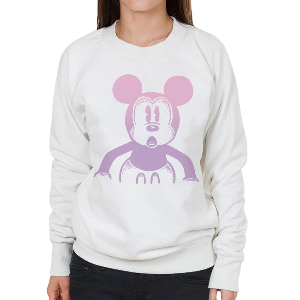 Disney Mickey Mouse Retro Silhouette Women's Sweatshirt-ALL + EVERY