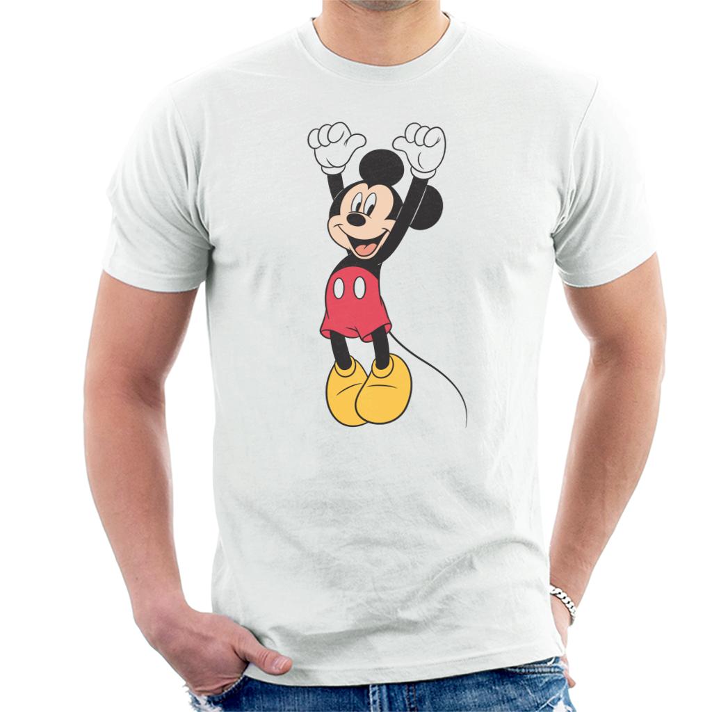 Disney Mickey Mouse Jump For Joy Men's T-Shirt-ALL + EVERY