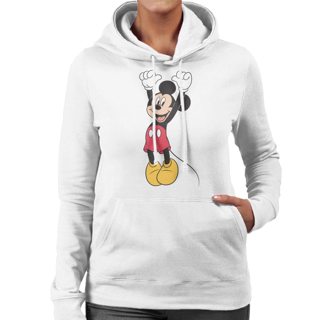 Disney Mickey Mouse Jump For Joy Women's Hooded Sweatshirt-ALL + EVERY