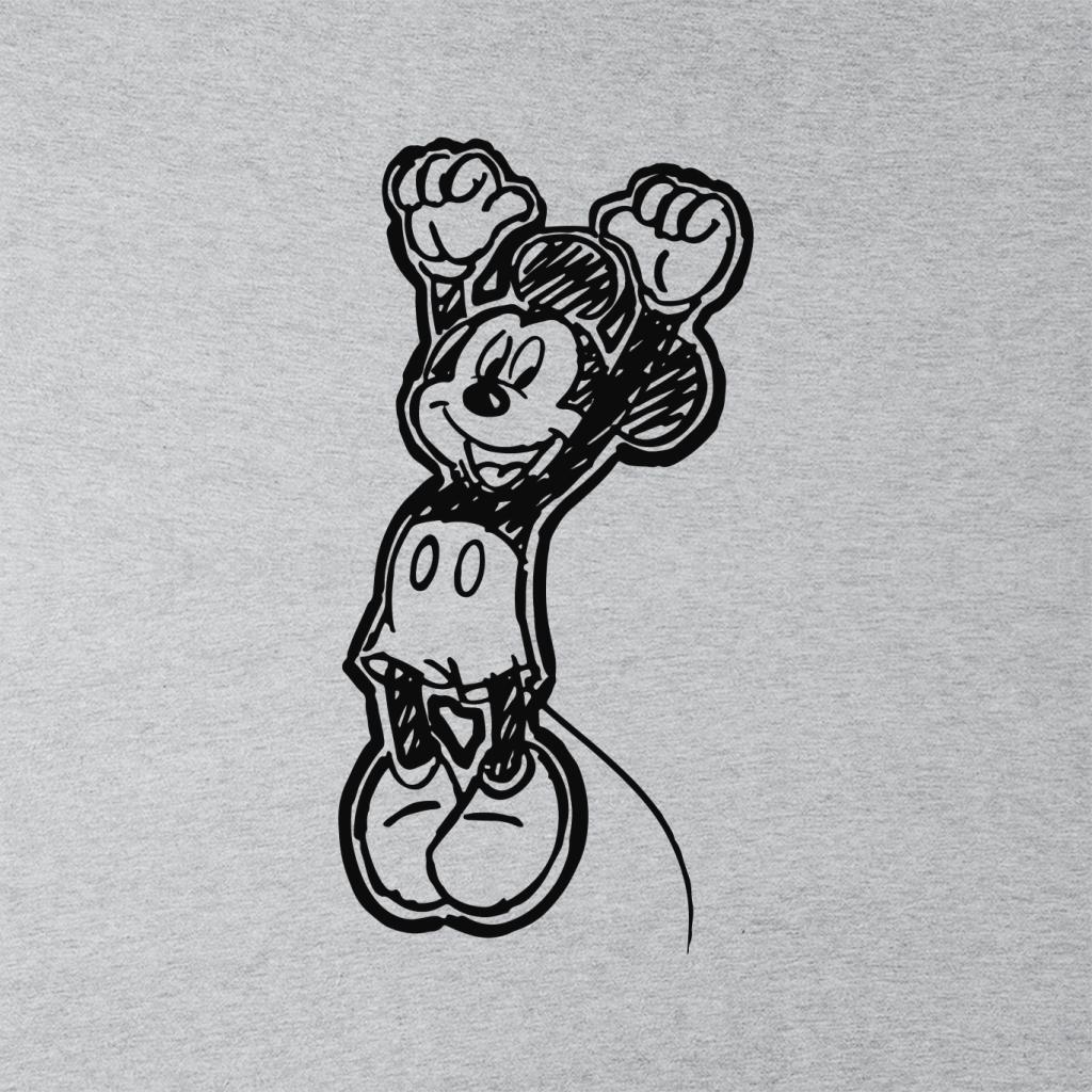 Disney Mickey Mouse Sketch Jump For Joy Women's T-Shirt-ALL + EVERY