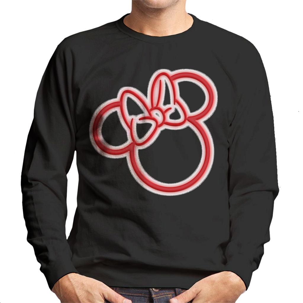 Disney Mickey Mouse Minnie Neon Head Men's Sweatshirt-ALL + EVERY