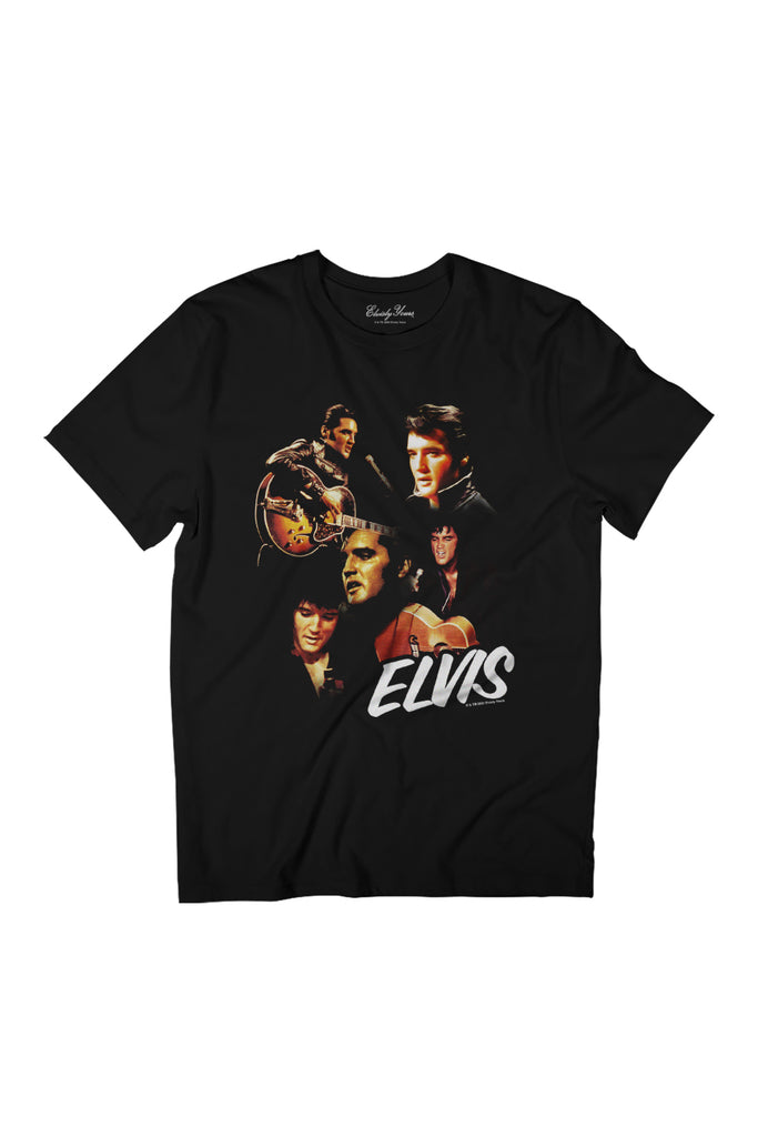 Elvisly Yours Elvis Presley Live Photo Montage Women's Relaxed Fit T-Shirt-ALL + EVERY