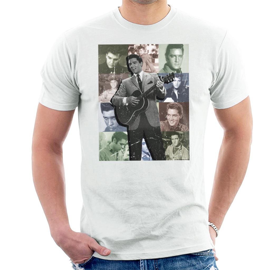 Elvisly Yours Elvis Presley Suit Vintage Montage Men's T-Shirt