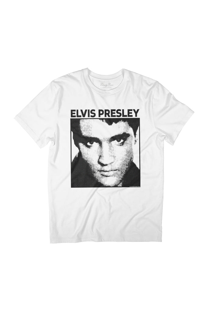 Elvisly Yours Elvis Presley B&W Face Women's Relaxed Fit T-Shirt-ALL + EVERY