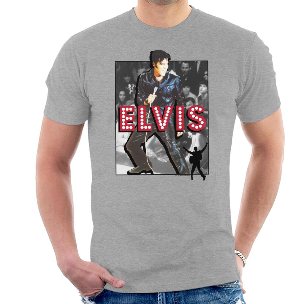 Elvisly Yours Elvis Presley Stage Lights Singing Live Men's T-Shirt