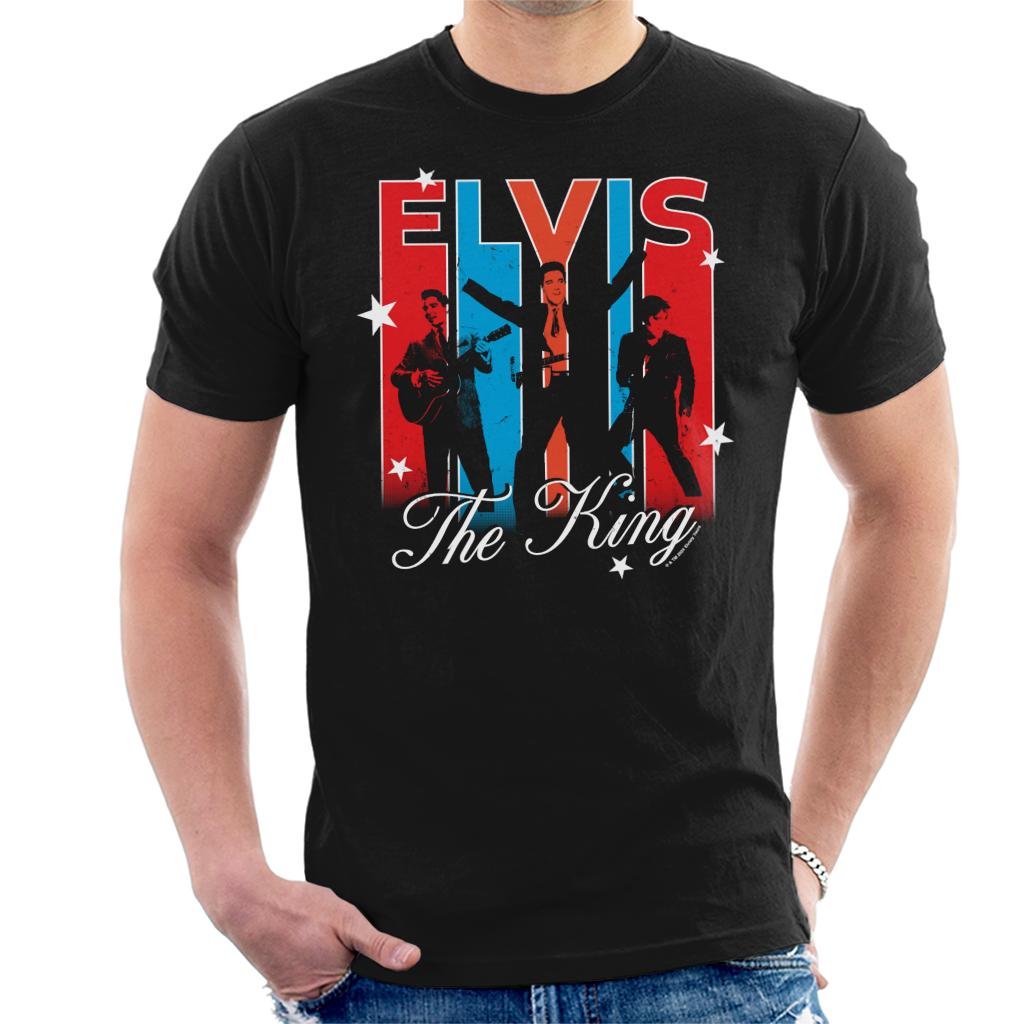 Elvisly Yours Stars & Stripes Elvis Presley Men's T-Shirt