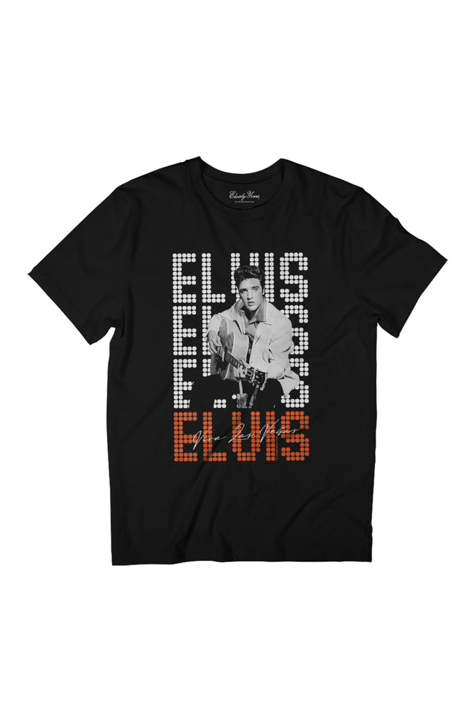 Elvisly Yours Elvis Presley Classic Stage Light Text Women's Relaxed Fit T-Shirt-ALL + EVERY