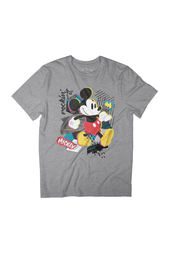Disney Mickey Mouse Rockin It Retro Women's Relaxed Fit T-Shirt-ALL + EVERY