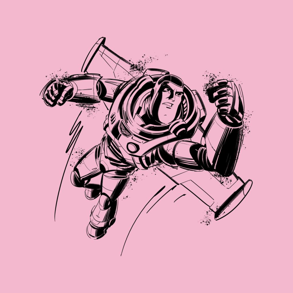 Disney Buzz Lightyear Sketch Toy Story Women's Hooded Sweatshirt-ALL + EVERY