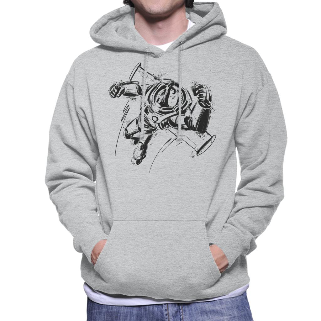 Disney Buzz Lightyear Sketch Toy Story Men's Hooded Sweatshirt-ALL + EVERY