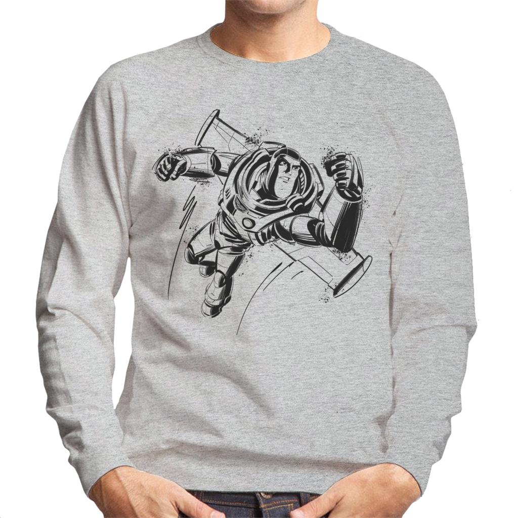 Disney Buzz Lightyear Sketch Toy Story Men's Sweatshirt-ALL + EVERY