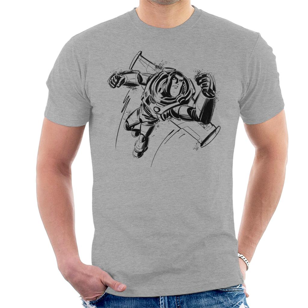 Disney Buzz Lightyear Sketch Toy Story Men's T-Shirt-ALL + EVERY