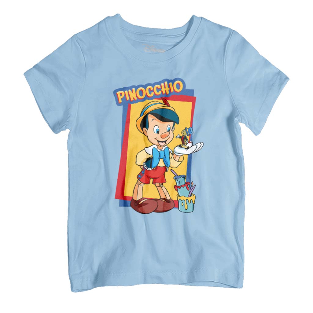 Disney Pinocchio Jiminy Cricket In Palm Paint Kid's T-Shirt-ALL + EVERY
